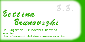 bettina brunovszki business card